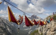 Impressive hammock 50 meters high